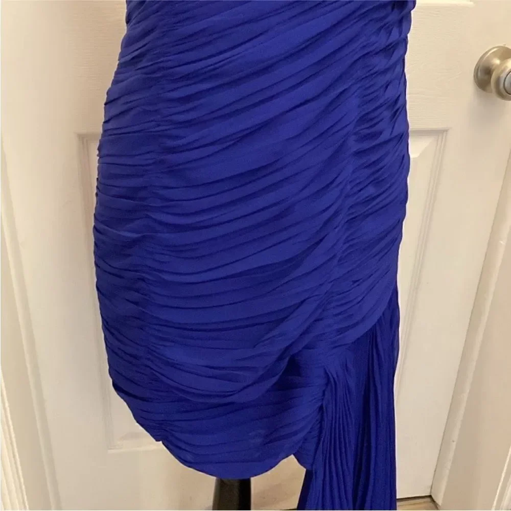 Alfombre Roja Elegant Blue Halter Dress, M